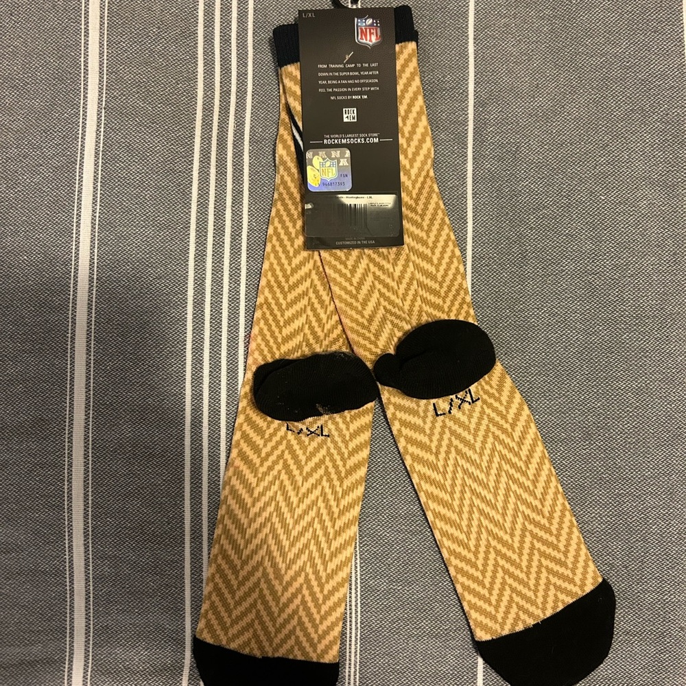 New Orleans Saints Socks - L/XL (9-13) -Never Worn